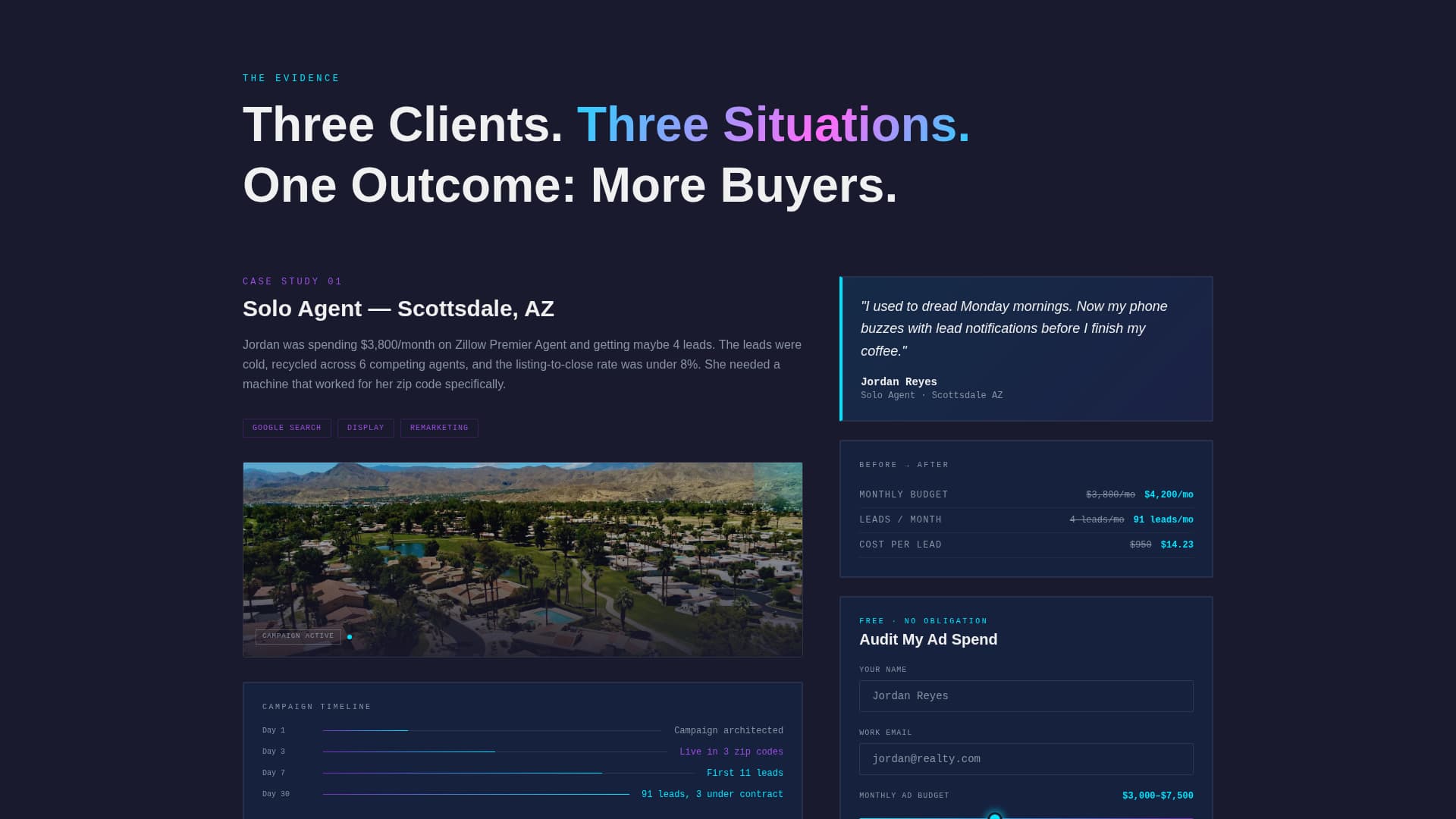 Real Estate Marketing & Agency Portfolio Website Template
