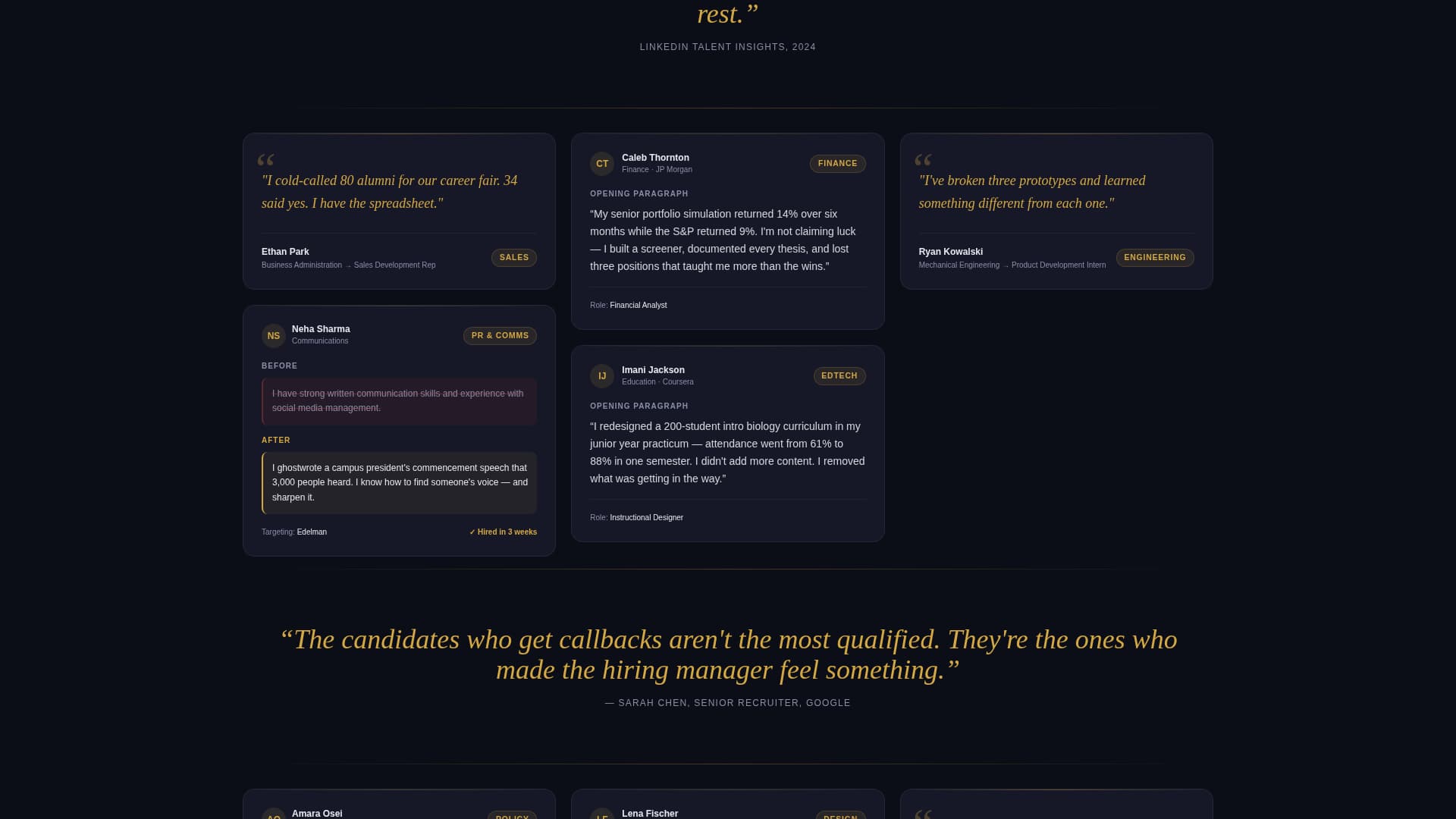 Drafted - Polished Graduate Landing Page Template