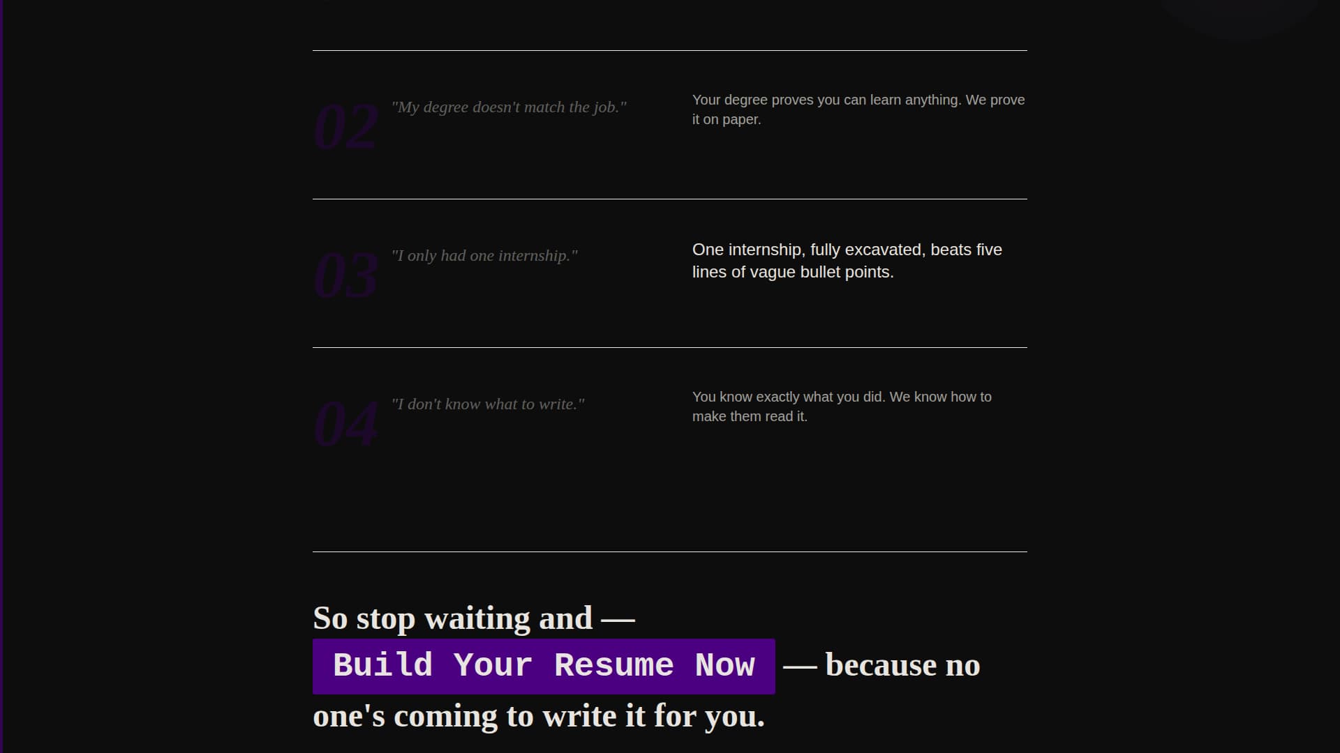 Launch - Bold Resume Landing Page Template