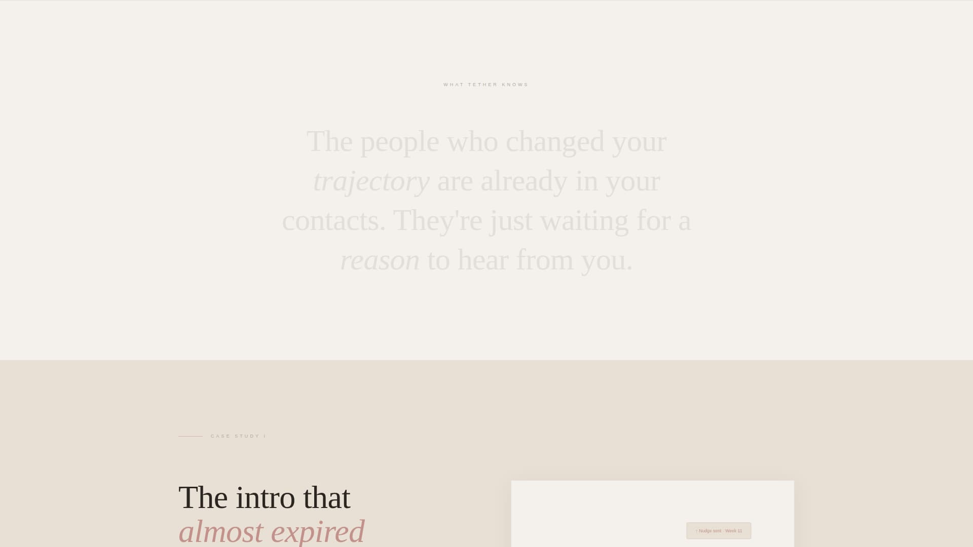 Tether - Intimate Relationshiptracker Landing Page Template
