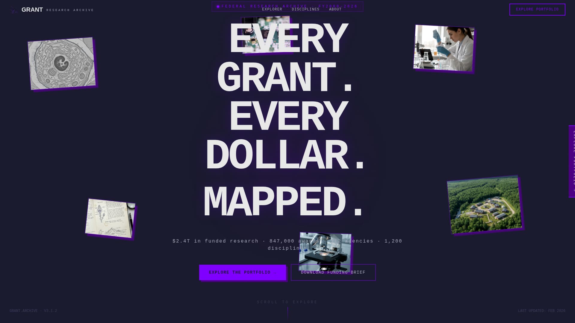 Grant - Powerful Research Landing Page Template