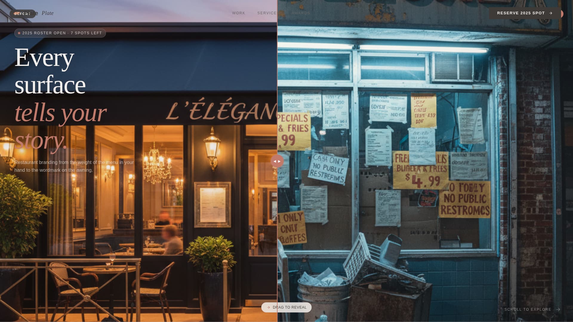 Plate - Transformative Restaurant Landing Page Template