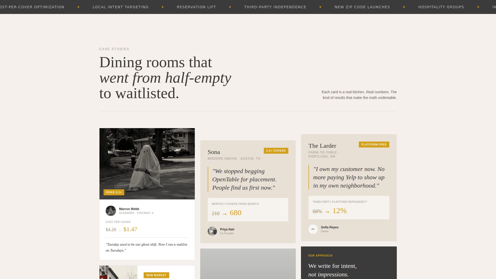 Reservations - Elegant Restaurant Landing Page Template