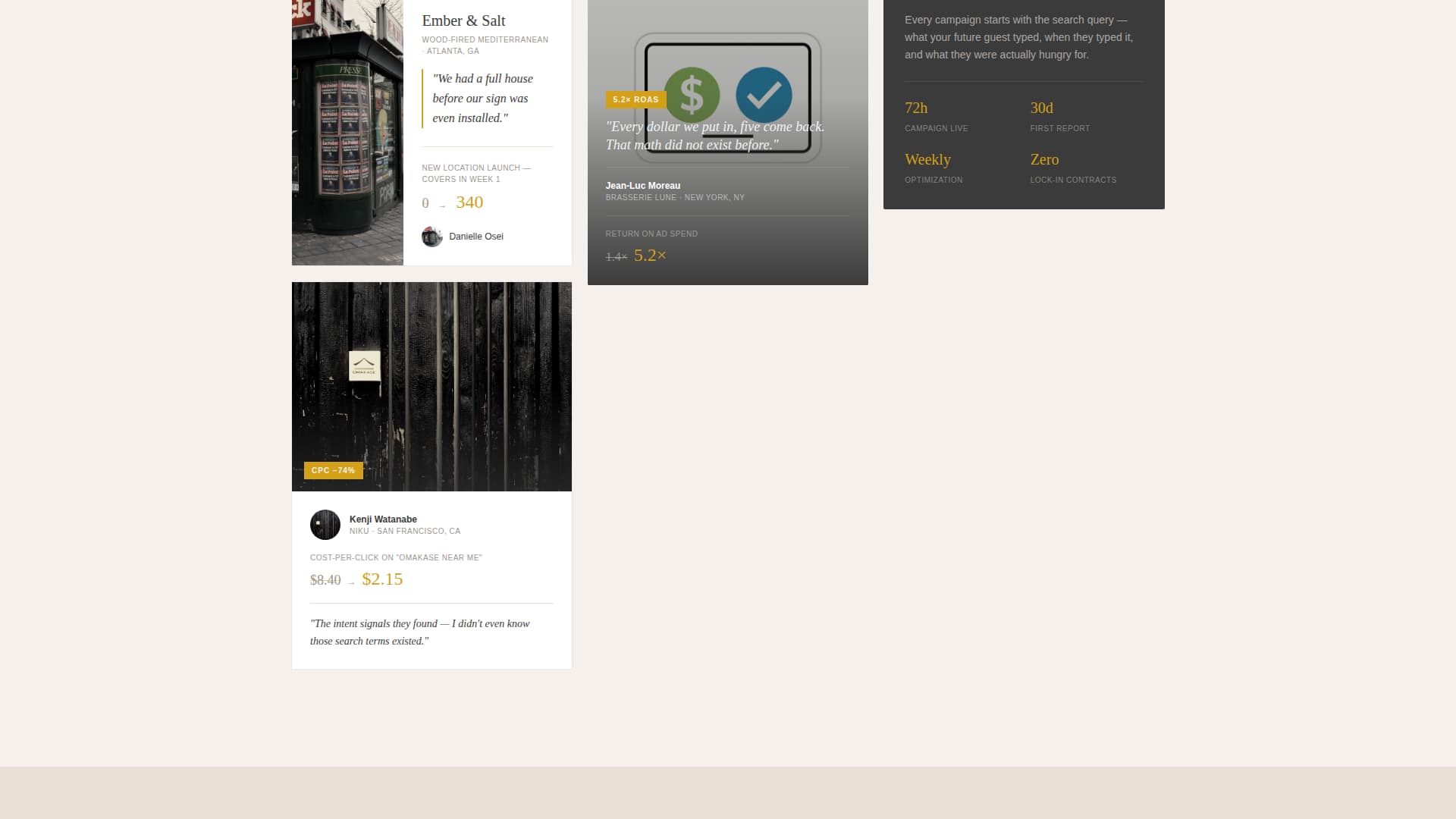 Reservations - Elegant Restaurant Landing Page Template