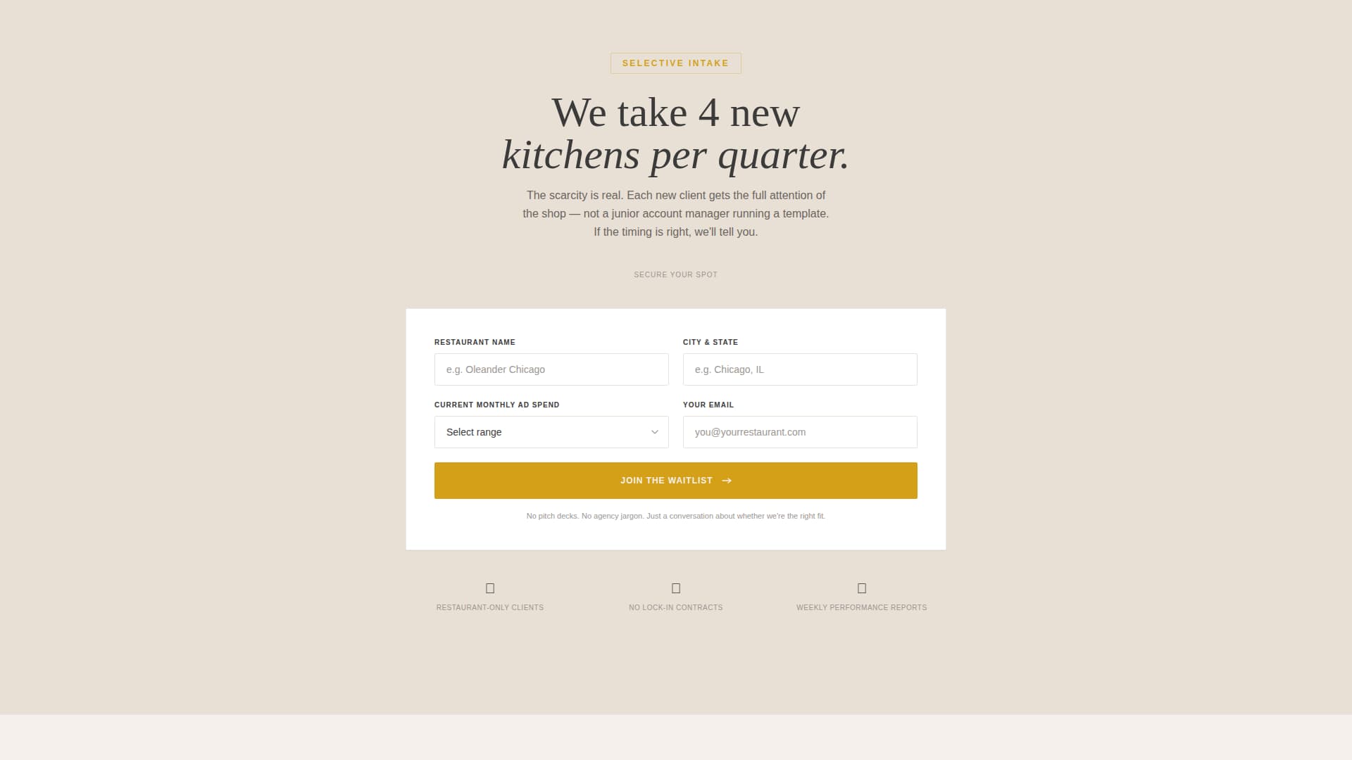 Reservations - Elegant Restaurant Landing Page Template