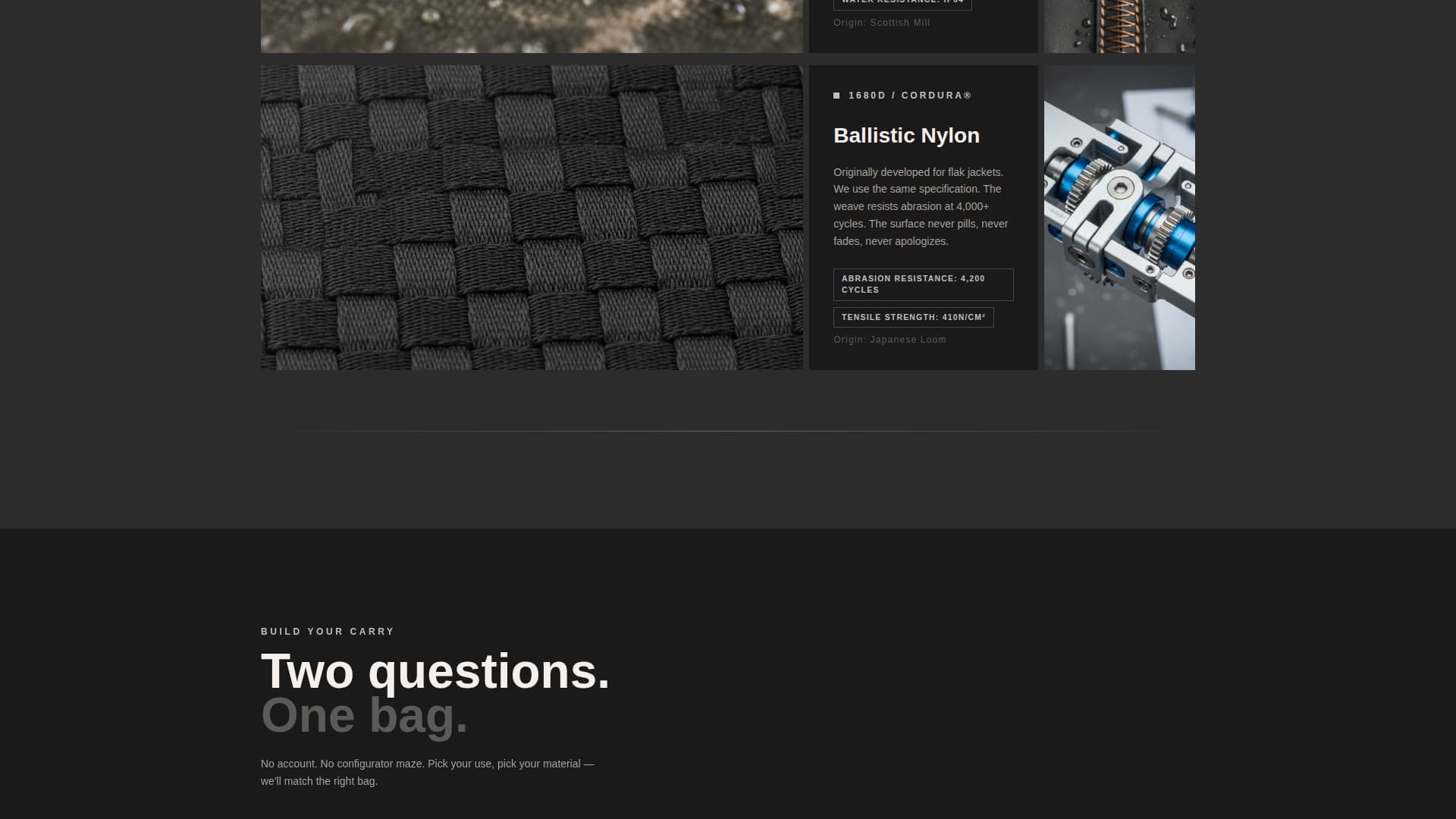 Carry - Brutalist Bag Landing Page Template