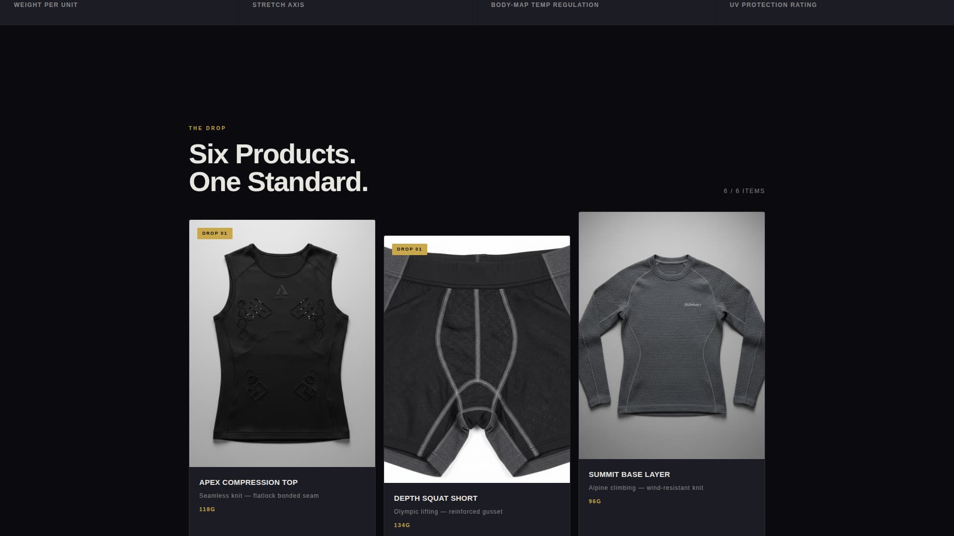Drop - Obsidian Performance Landing Page Template