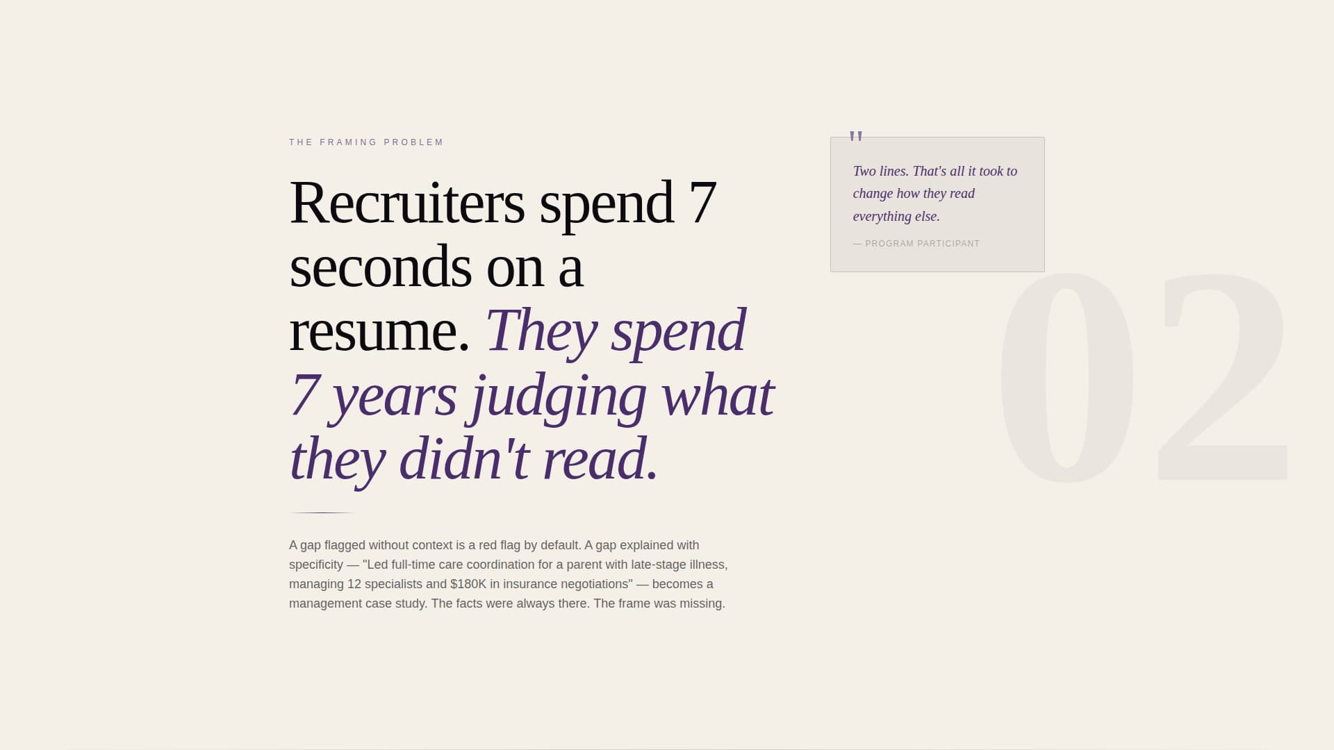 Reentry - Compelling Returntowork Landing Page Template