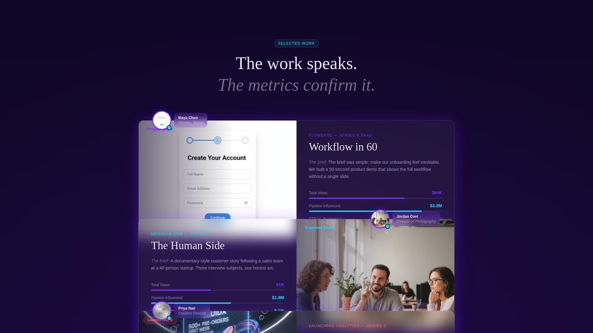 Splice - Cinematic SAAS Landing Page Template