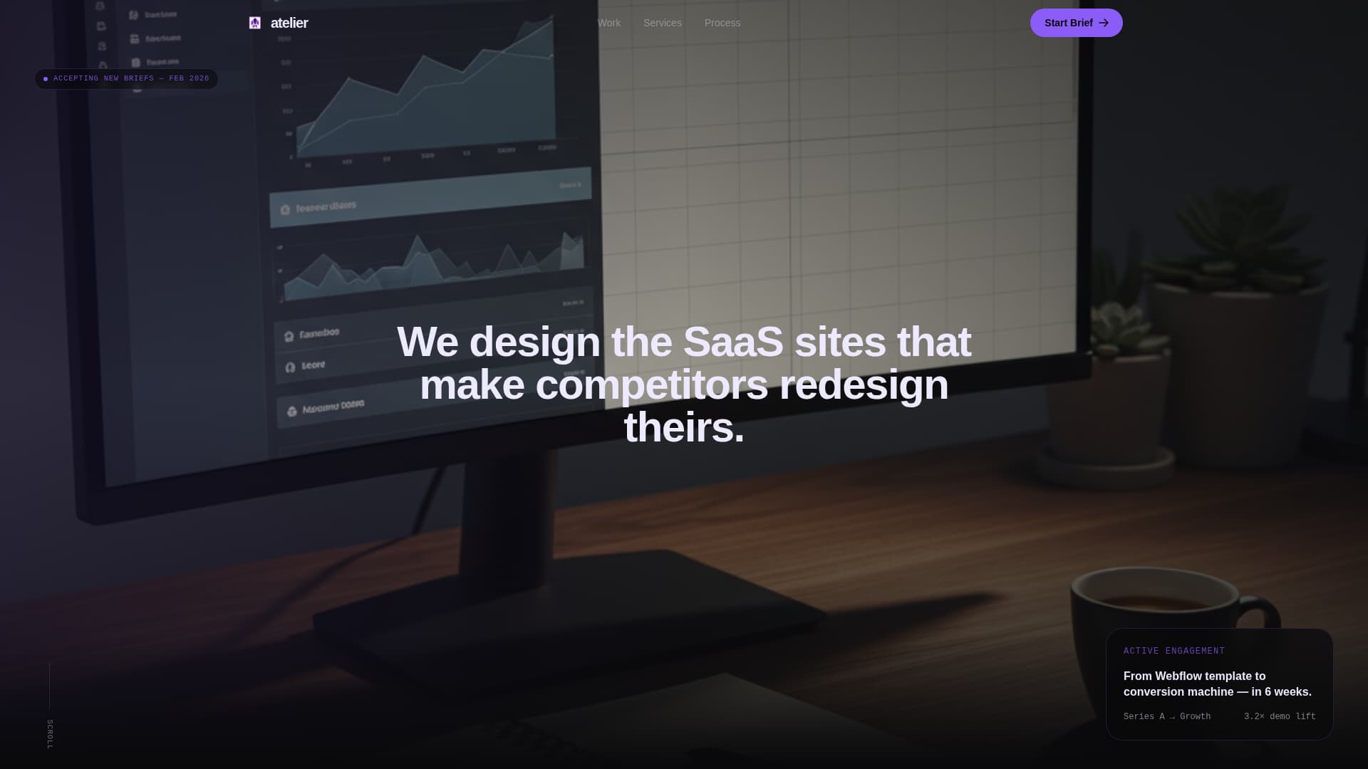Atelier - Pixelperfect SAAS Landing Page Template