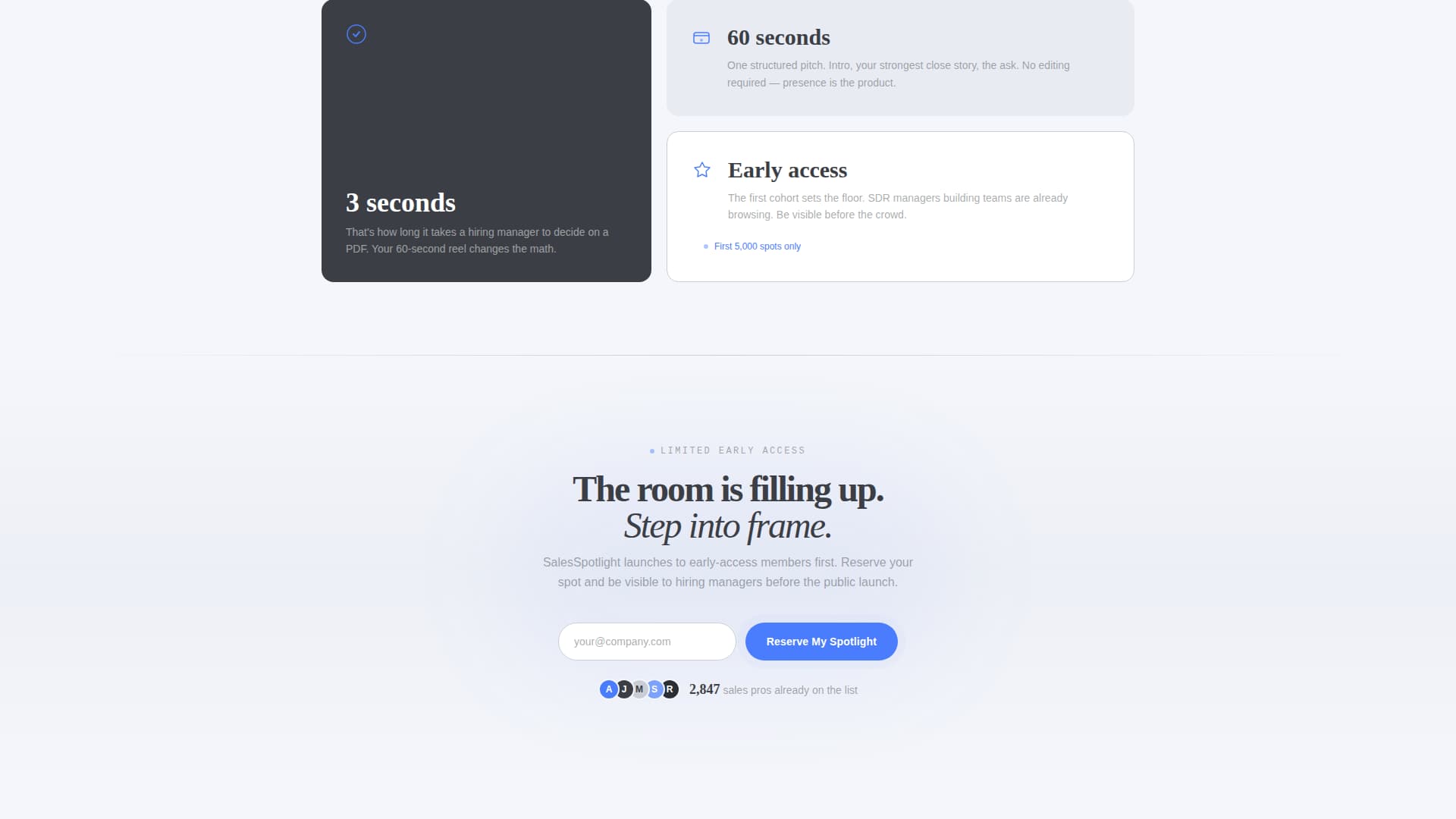Spotlight - Confident Salesprofessional Landing Page Template