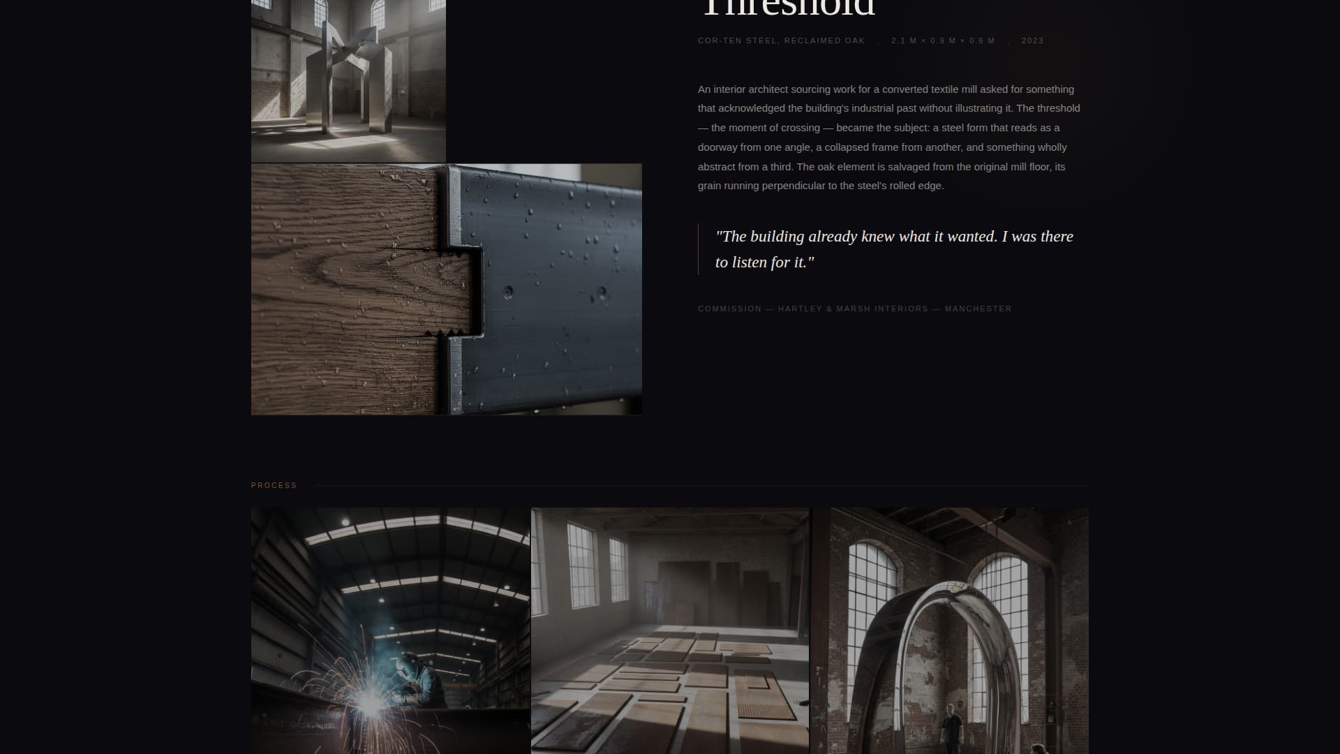 Sculptor Portfolio Specialist Portfolio Website Template