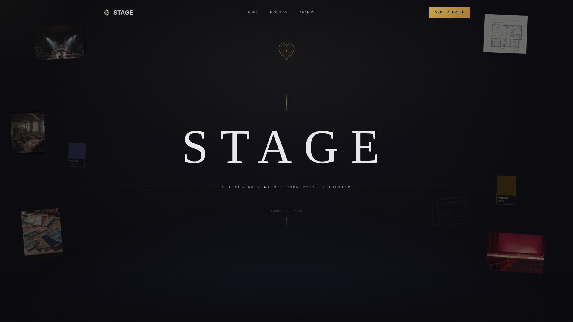 Stage - Immersive Setdesigner Landing Page Template