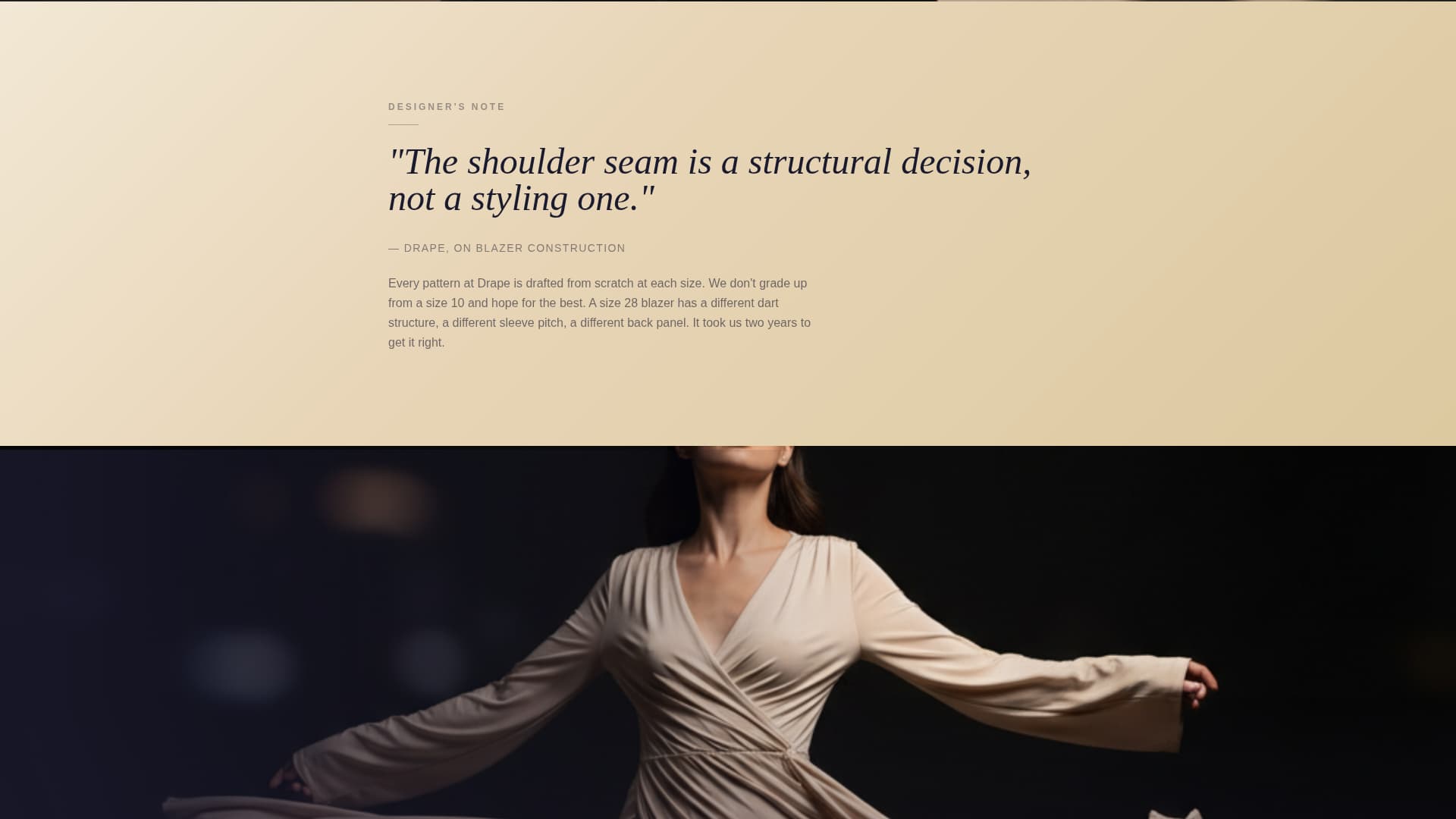 Drape - Luxurious Plussize Landing Page Template