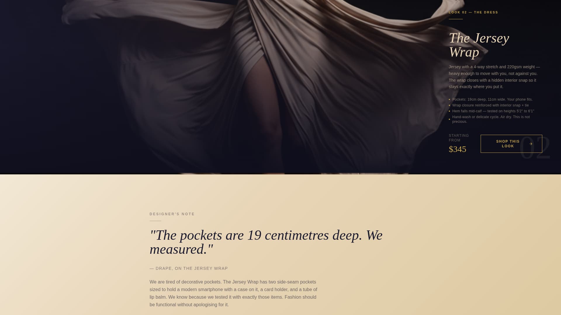 Drape - Luxurious Plussize Landing Page Template