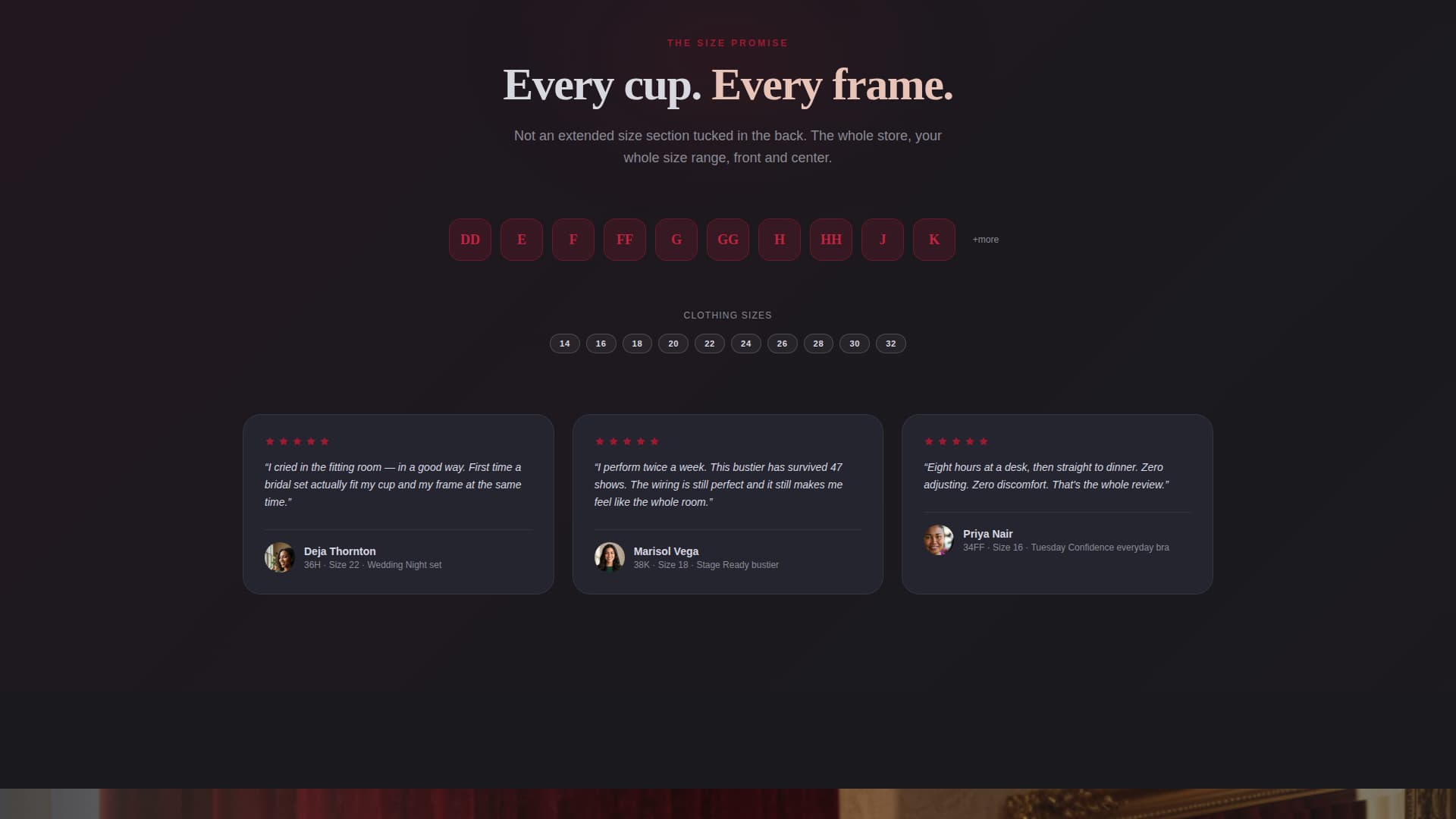 Curve - Glamorous Lingerie Landing Page Template