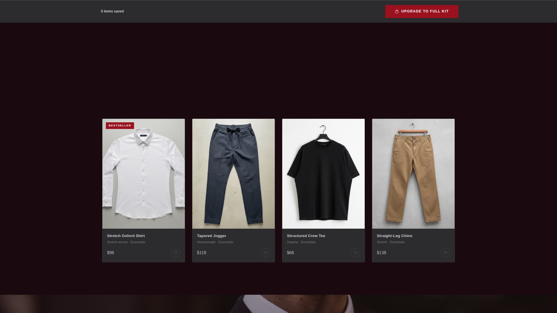 Fitted - Bold Menswear Landing Page Template
