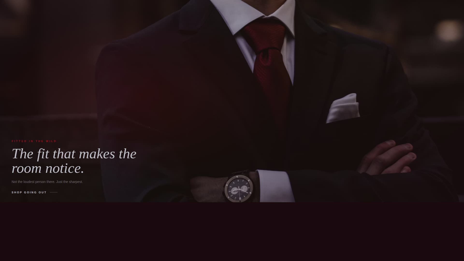 Fitted - Bold Menswear Landing Page Template