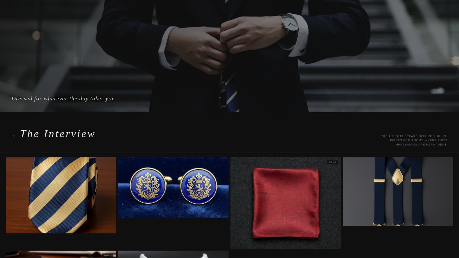 Crest - Refined Accessories Landing Page Template