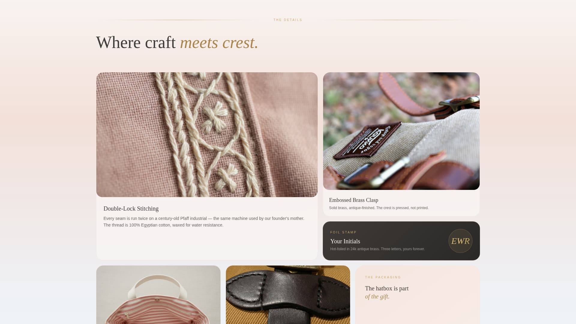 Monogram - Elegant Bag Landing Page Template