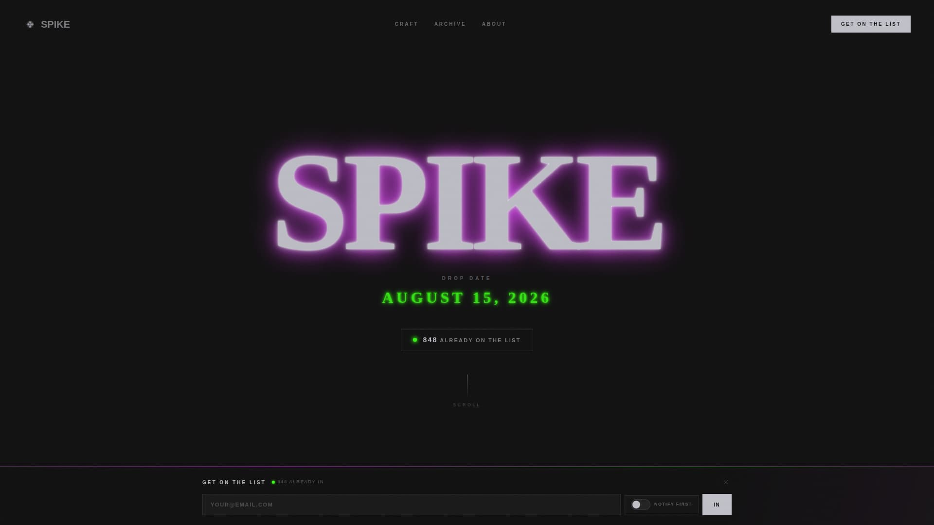 Spike - Electric Punkaccessories Landing Page Template