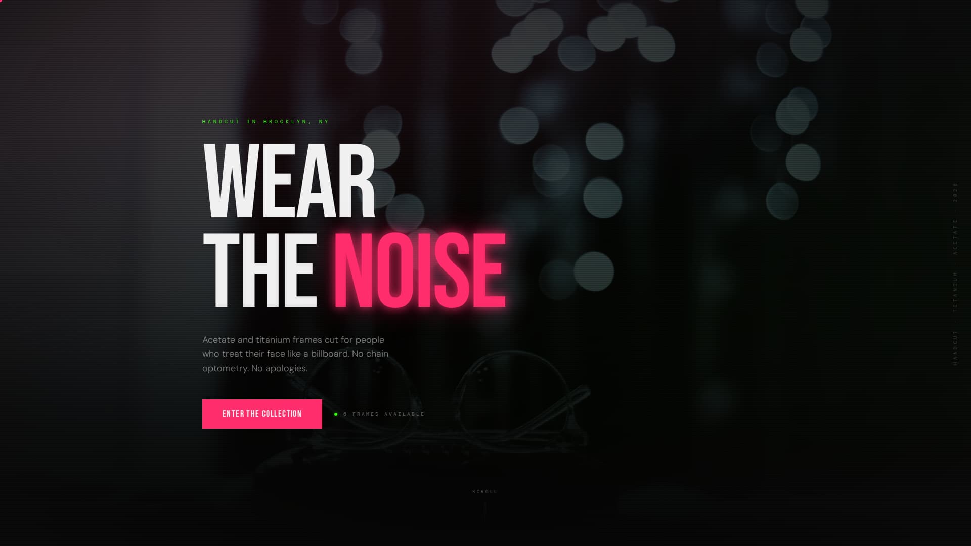 Shatter - Bold Eyewear Landing Page Template