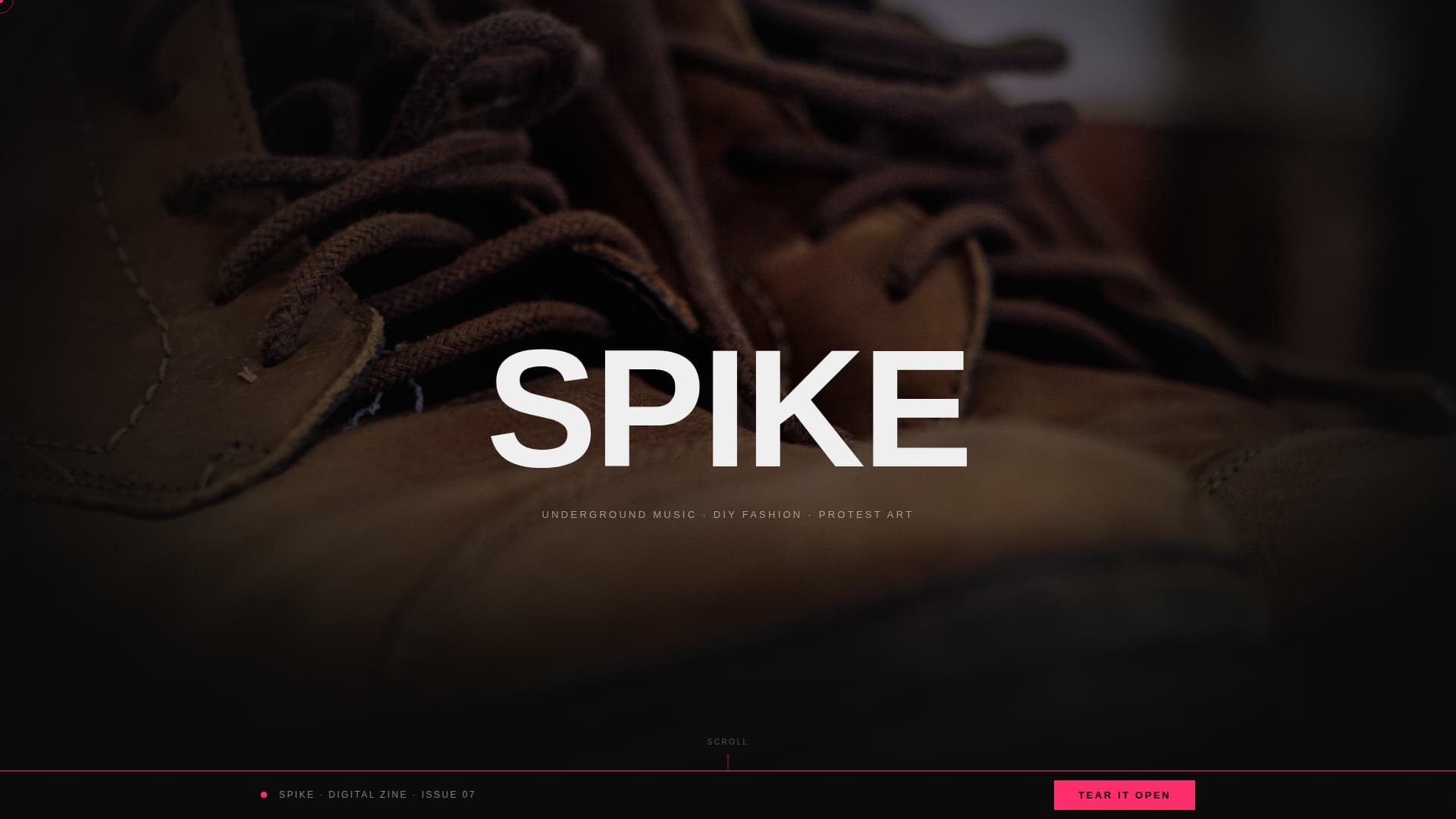 Spike - Electrifying Punk Landing Page Template