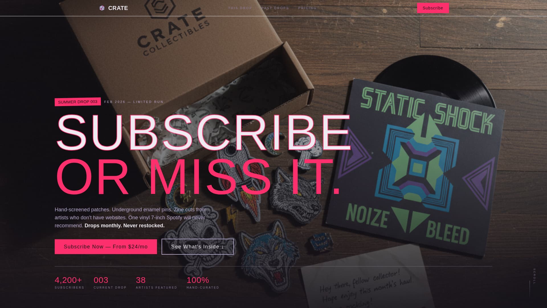 Punk Fashion Professional Website Template