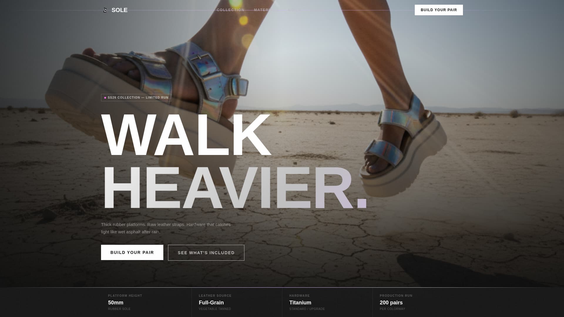 Sandal - Premium & Landing Page Template