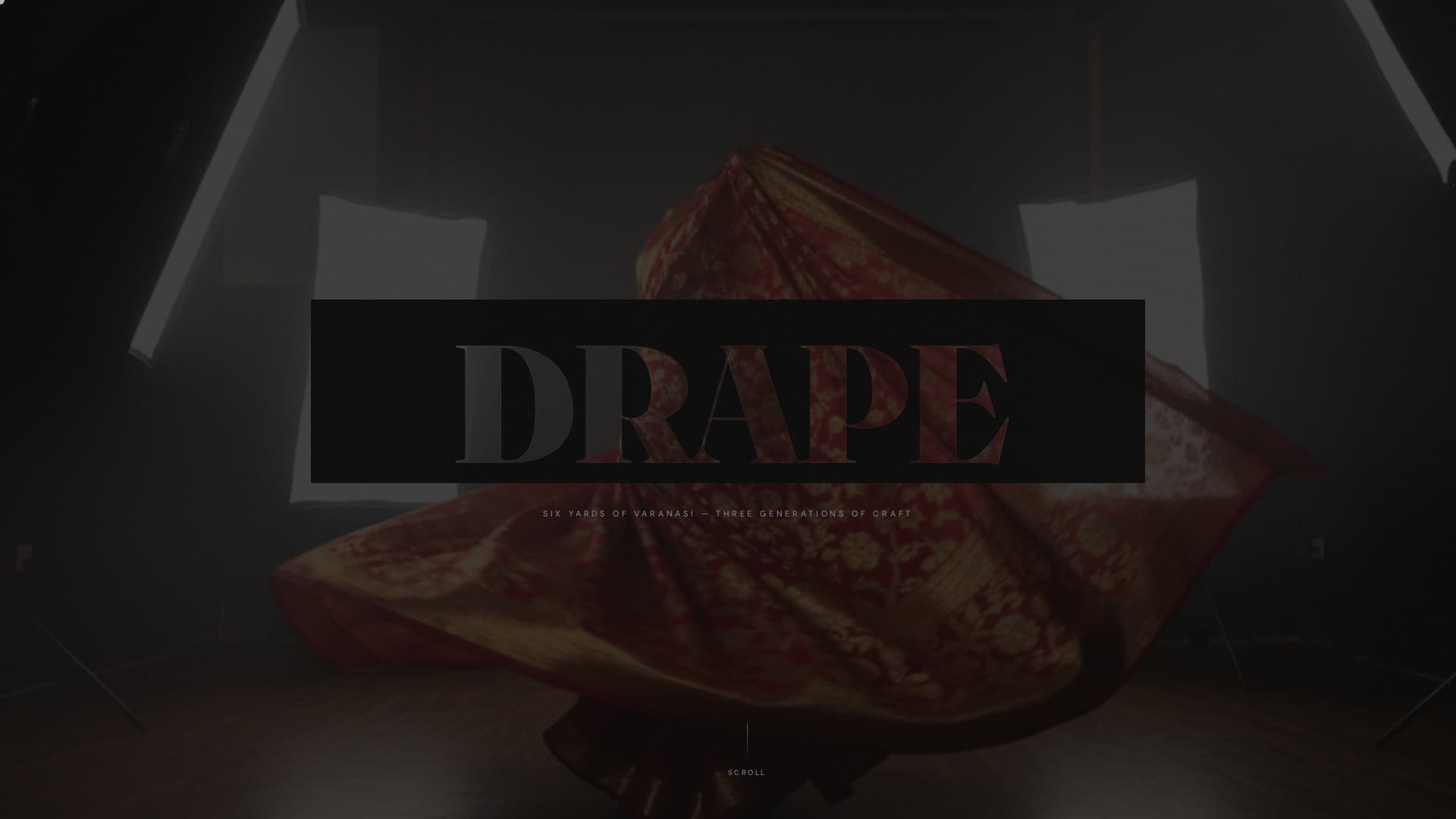 Drape - Cinematic Saree Landing Page Template