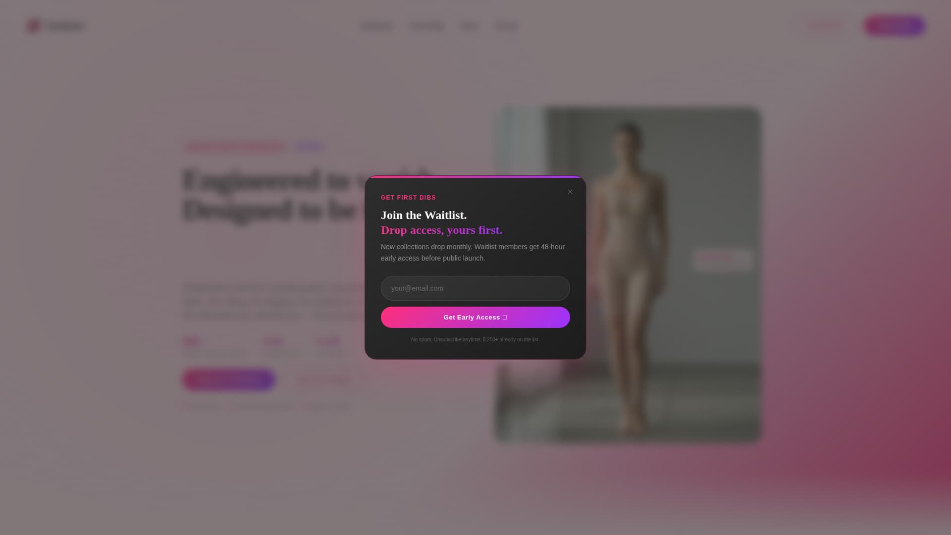 Lingerie & Intimate Wear Professional Website Template