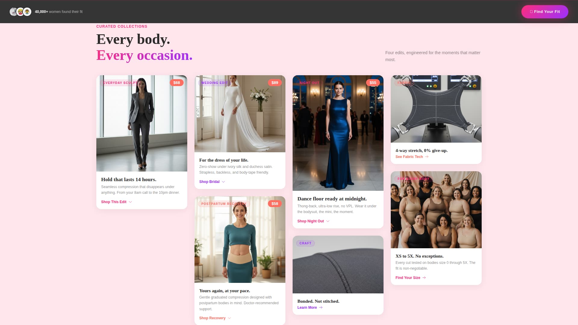 Lingerie & Intimate Wear Professional Website Template