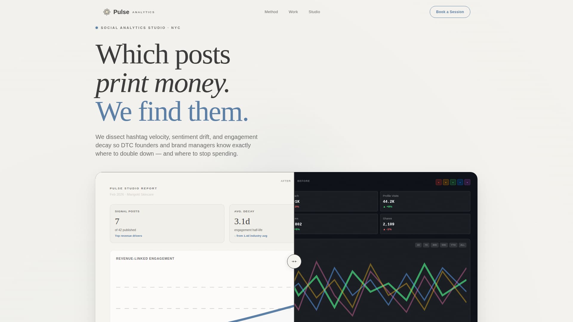 Pulse - Insightful Analytics Landing Page Template