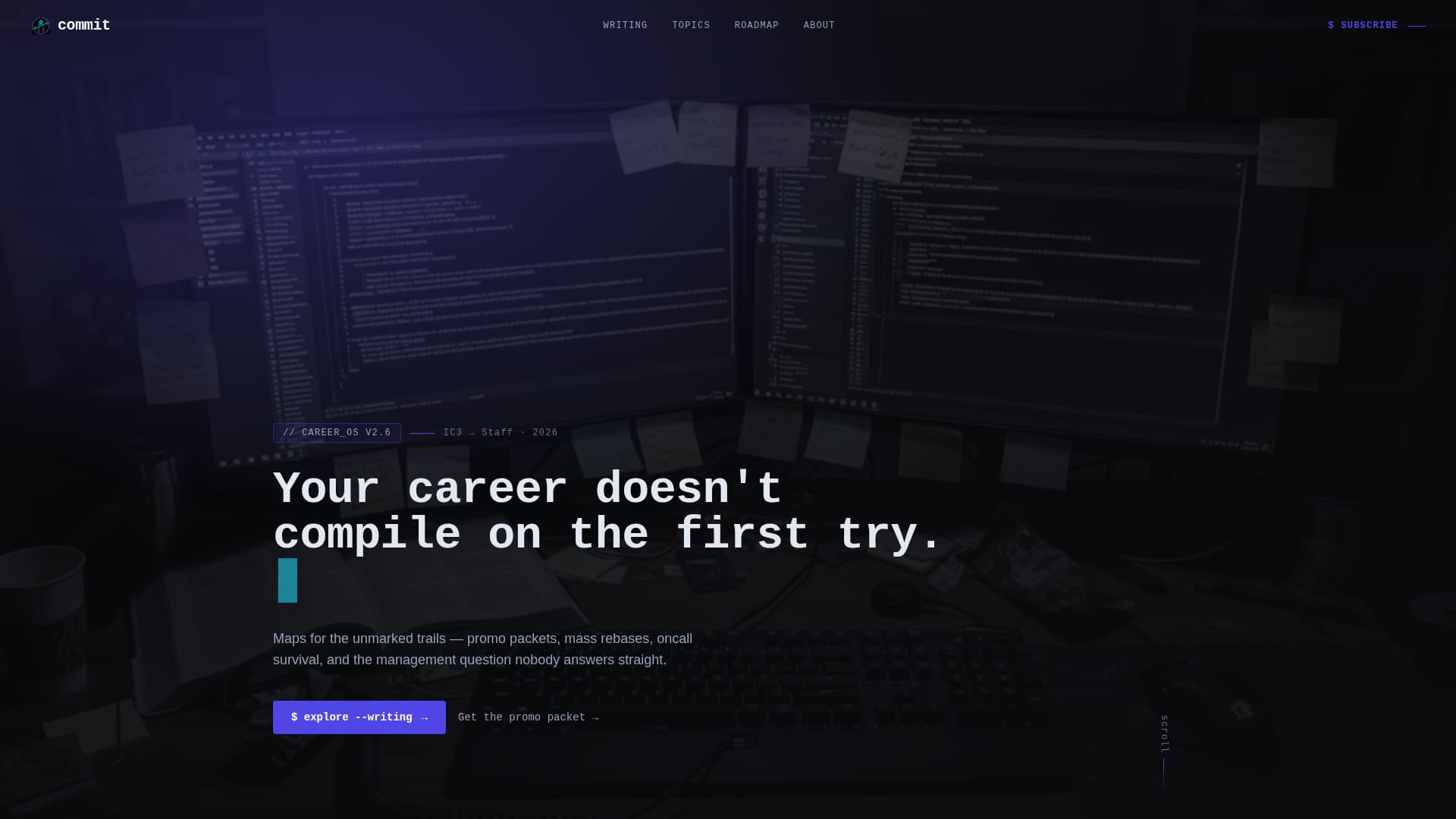Commit - Electric Softwareengineer Landing Page Template