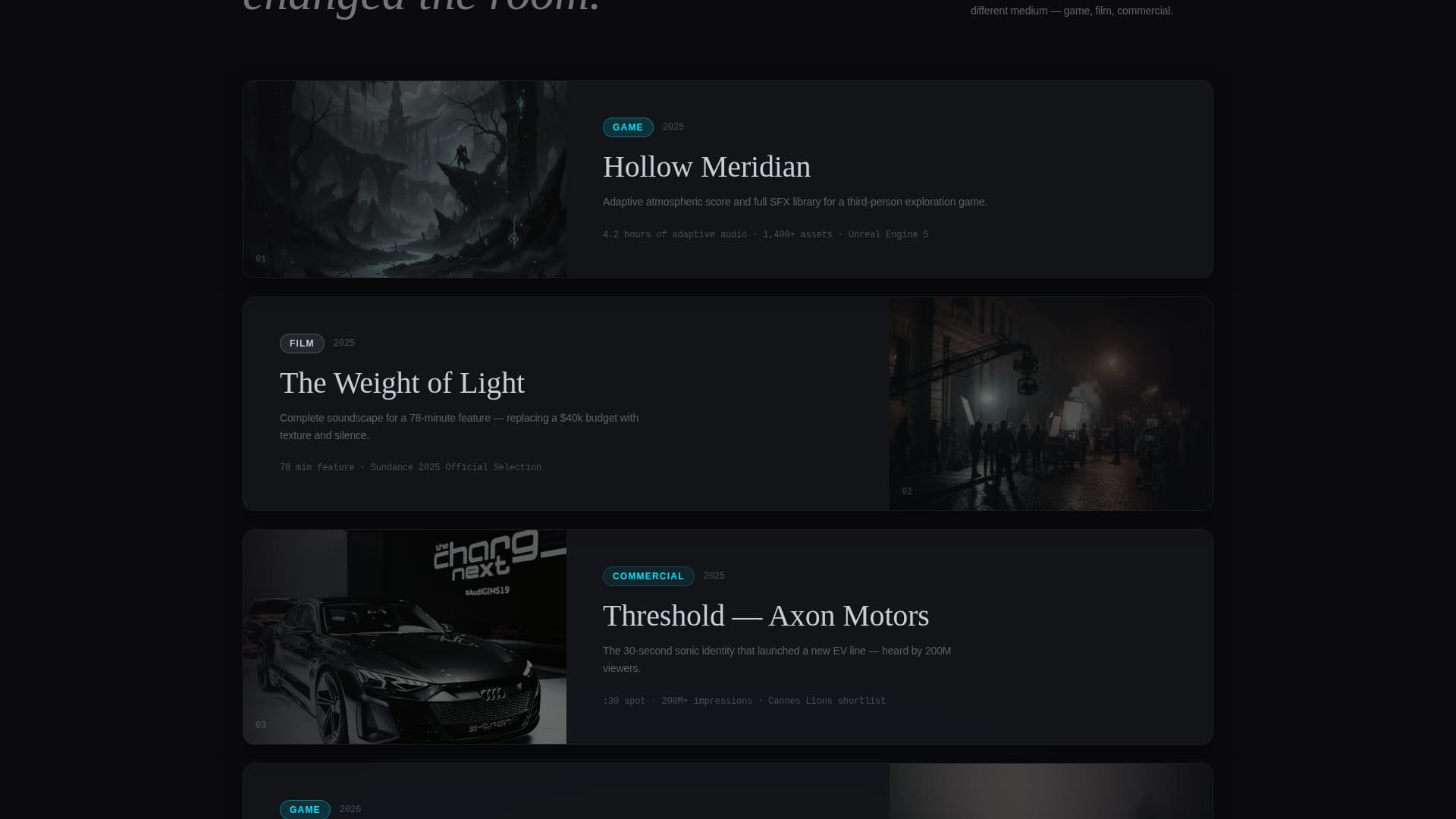 Sound Designer Portfolio Pre-Launch Website Template