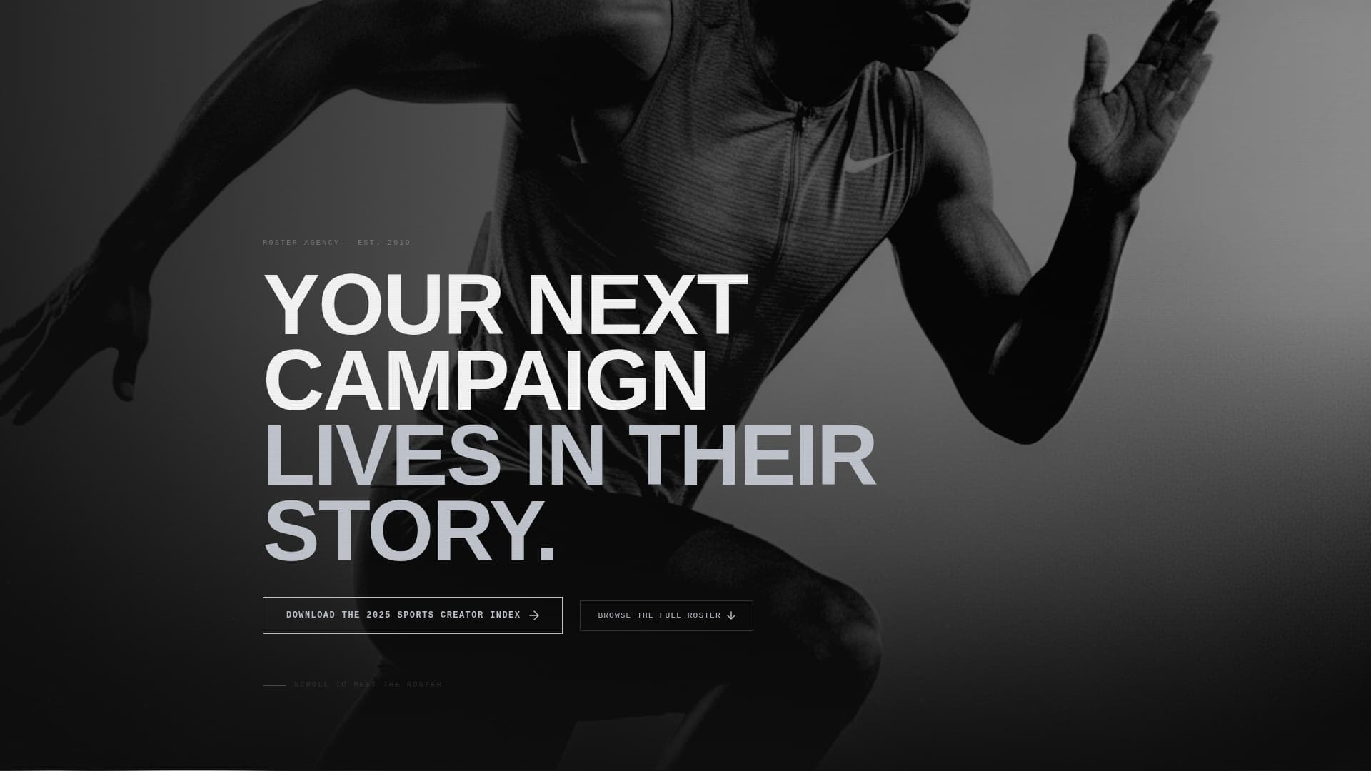 Roster - Elite Sportsmarketing Landing Page Template