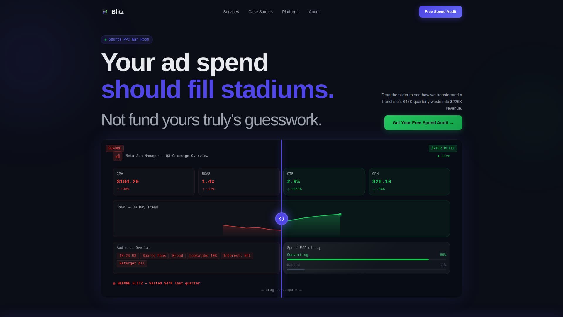 Sports Marketing & Agency Portfolio Website Template
