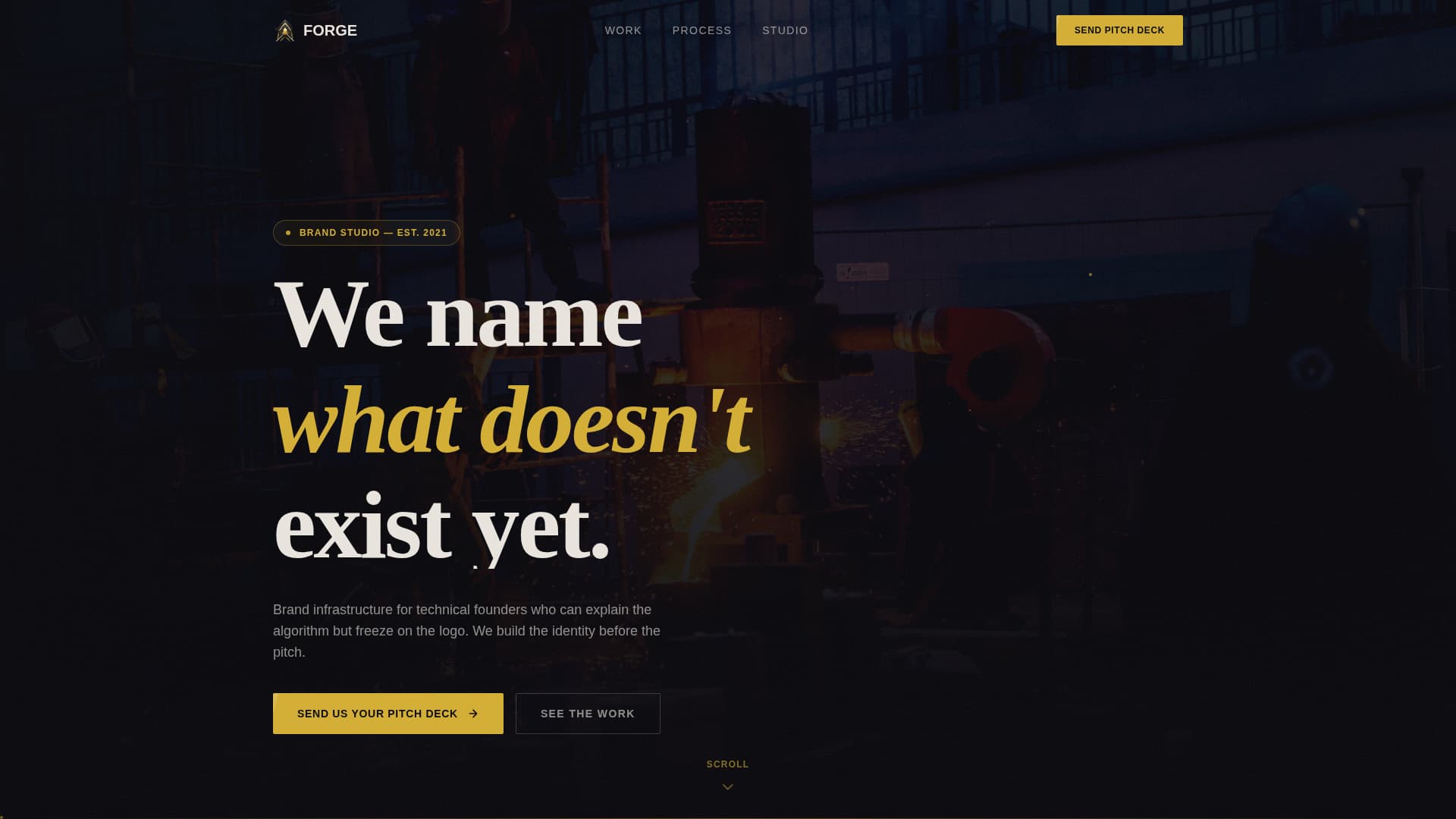 Forge - Bold Branding Landing Page Template