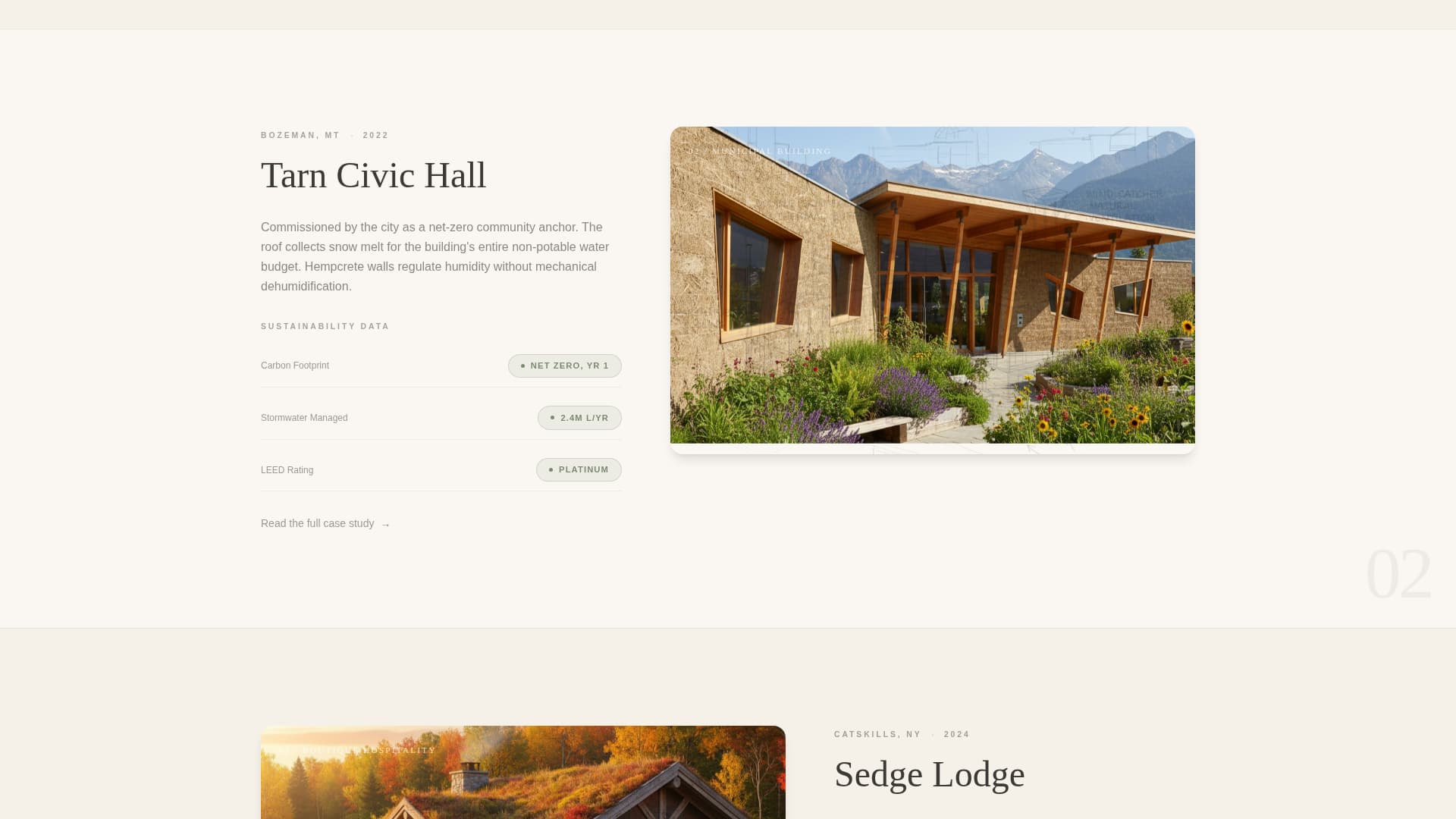 Atrium - Breathtaking Sustainablearchitecture Landing Page Template
