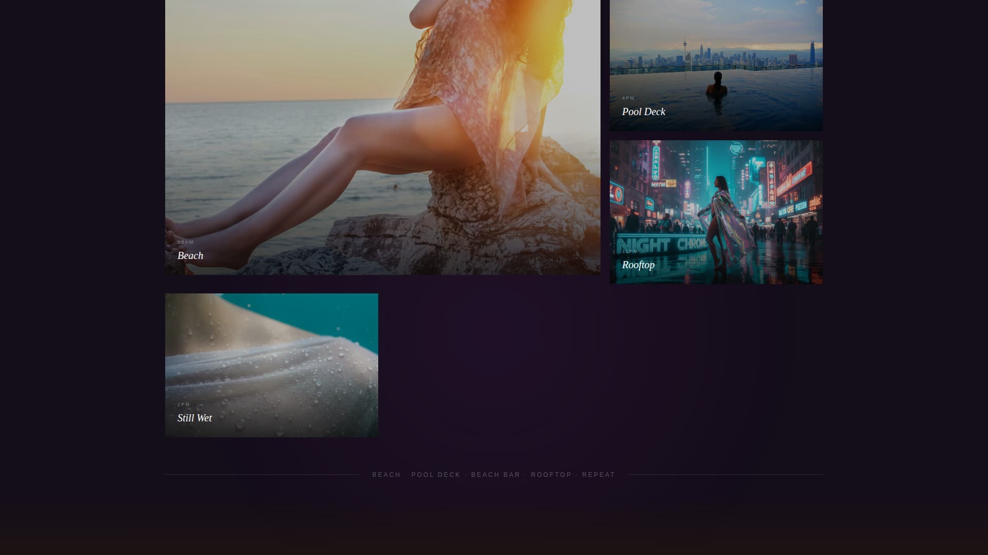 Swimwear & Beachwear Pre-Launch Website Template