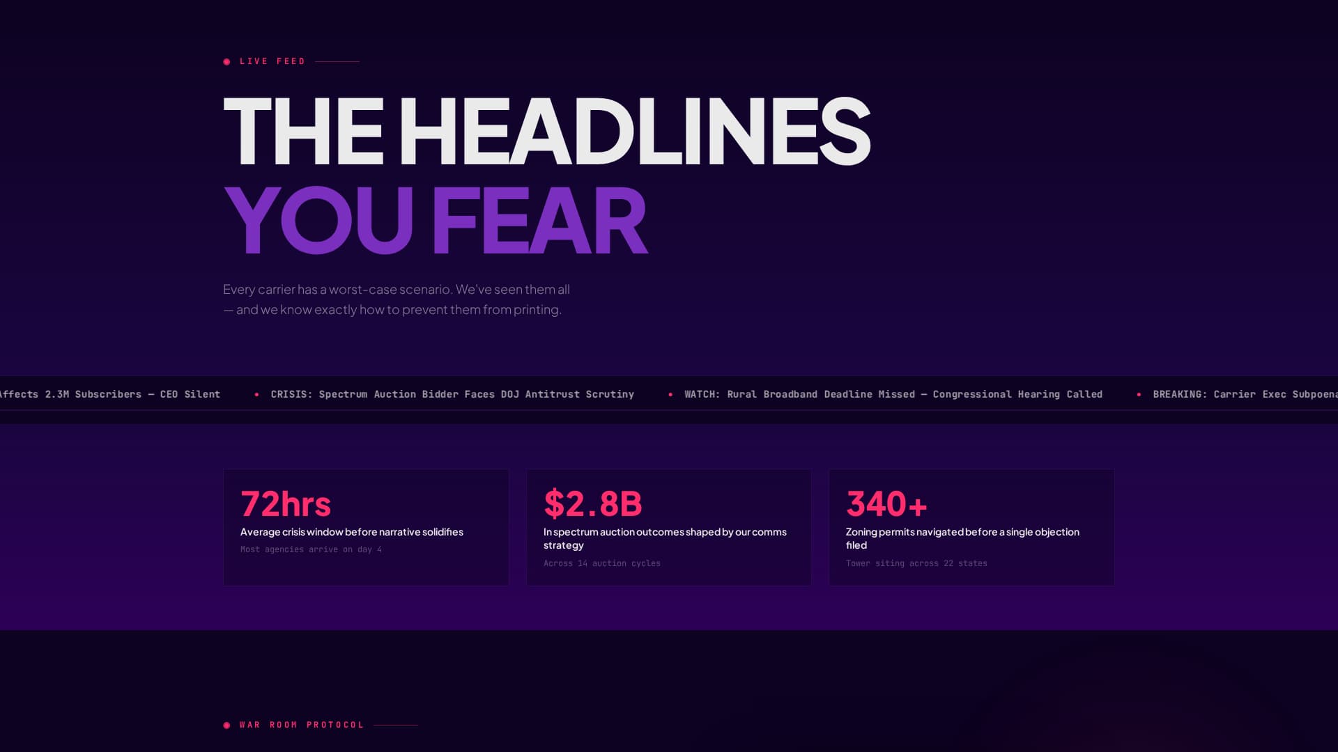 Signal - Highvoltage Telecommunications Landing Page Template