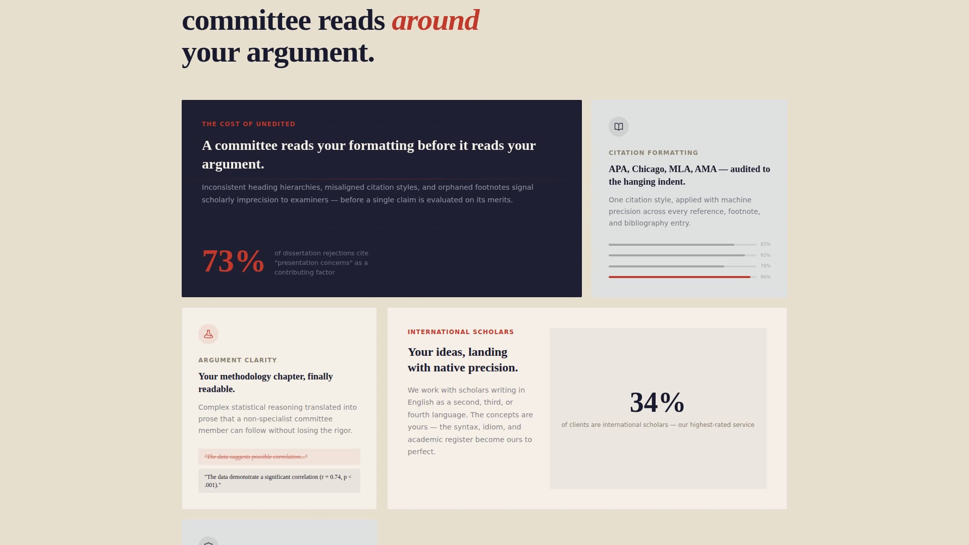 Thesis - Polished Dissertation Landing Page Template