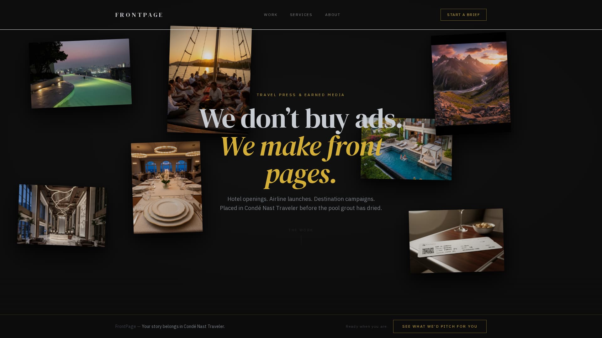 Travel Marketing & Agency Specialist Portfolio Website Template