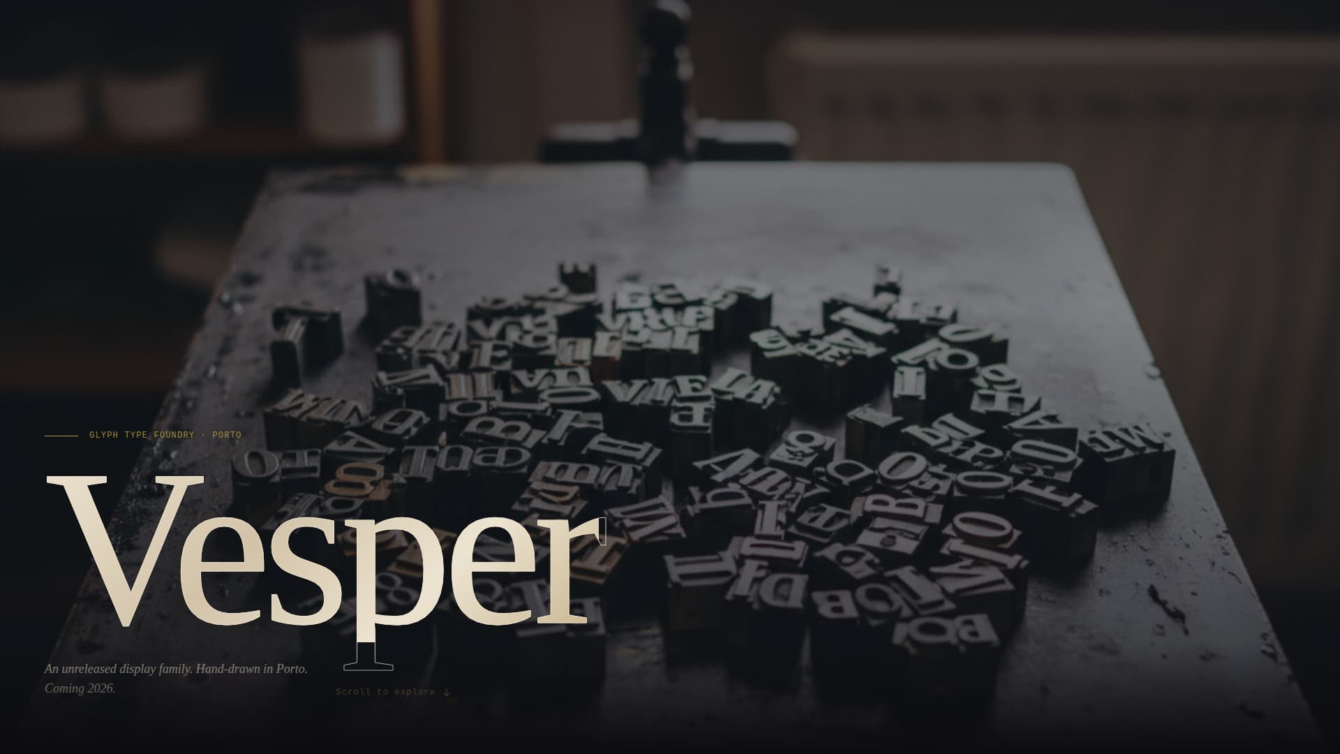 Glyph - Obsessive Typefoundry Landing Page Template