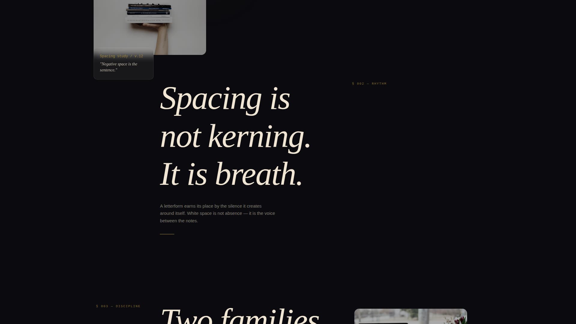 Glyph - Obsessive Typefoundry Landing Page Template