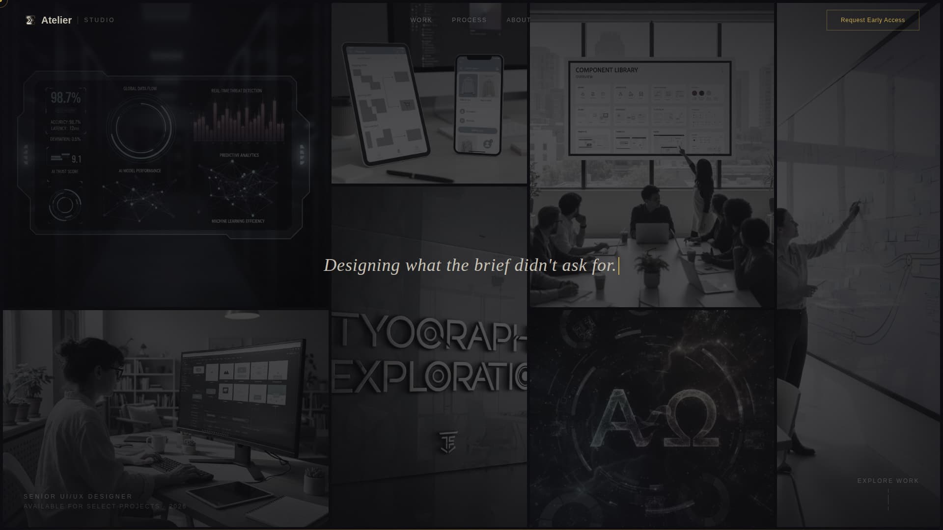 UI/UX Designer Portfolio Pre-Launch Website Template