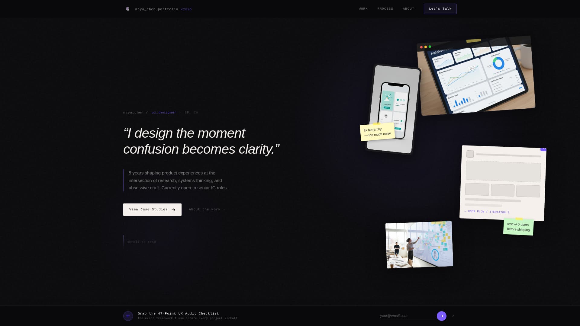 UI/UX Designer Portfolio Portfolio Website Template