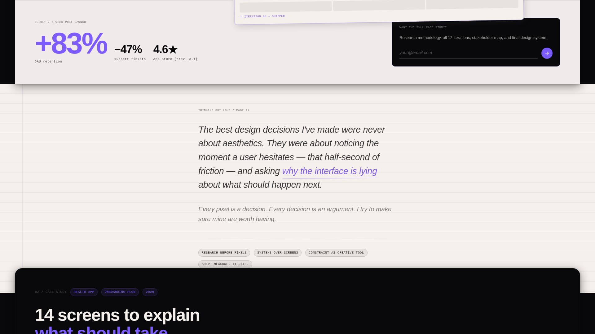 UI/UX Designer Portfolio Portfolio Website Template