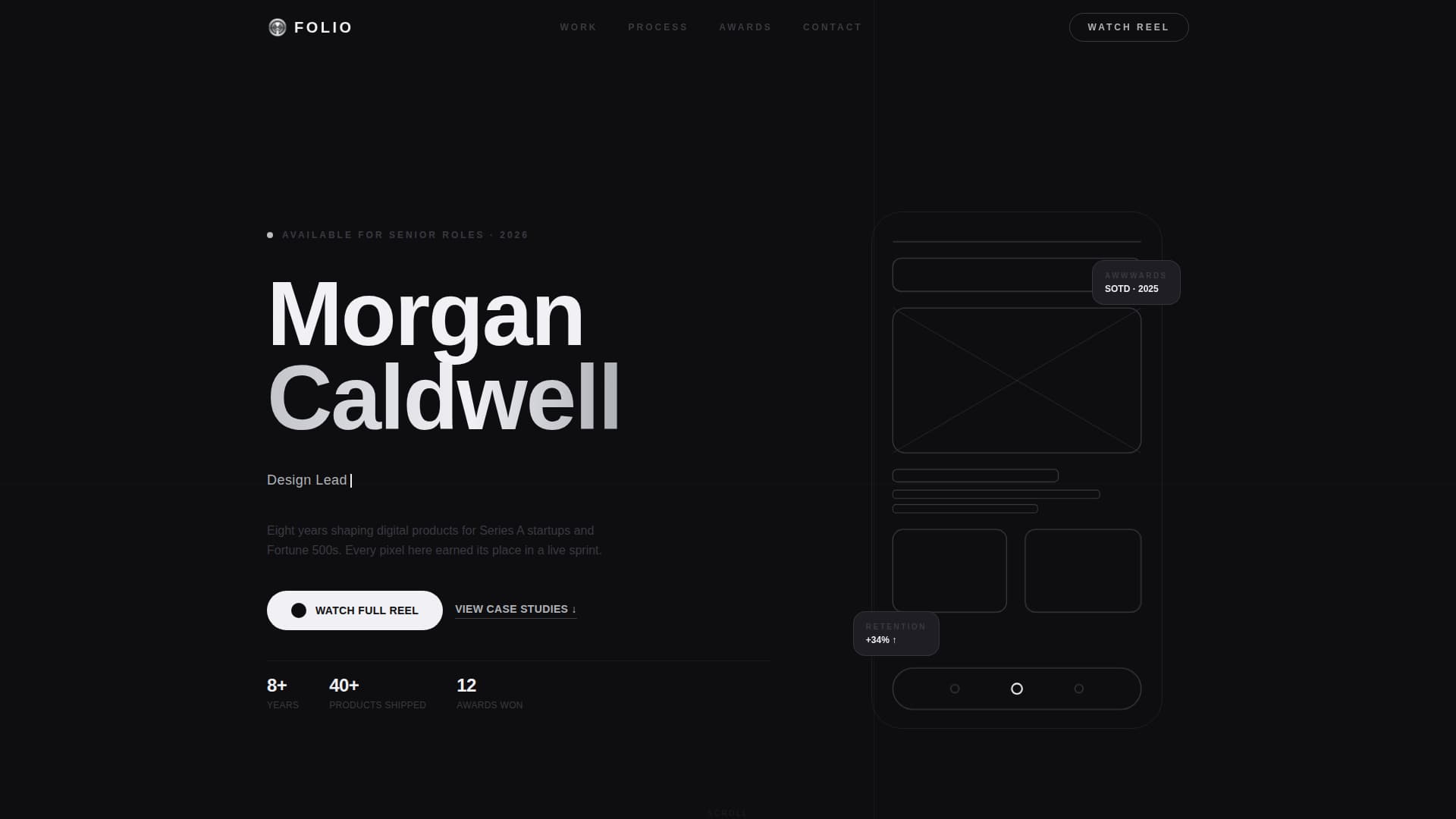 UI/UX Designer Portfolio Specialist Portfolio Website Template