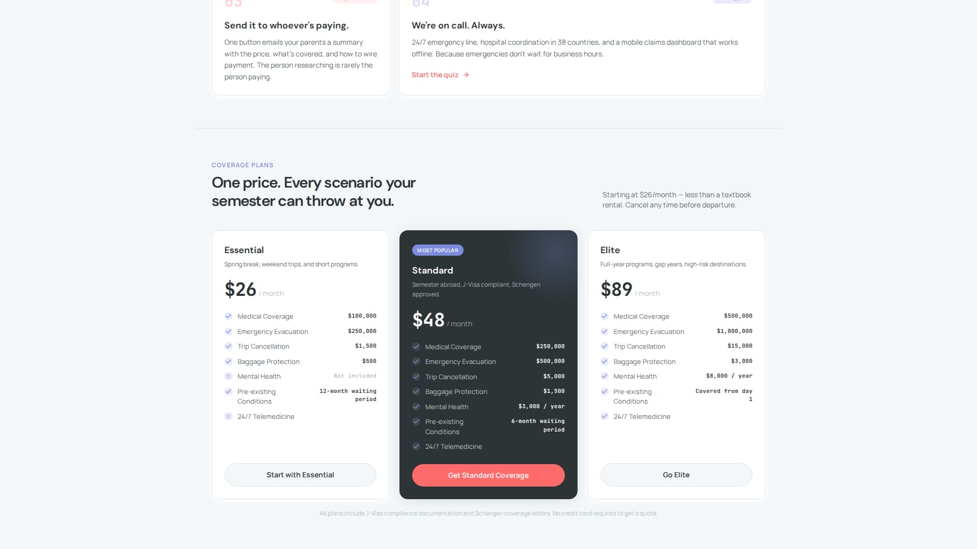 College Student Insurance Specialist Professional Website Template